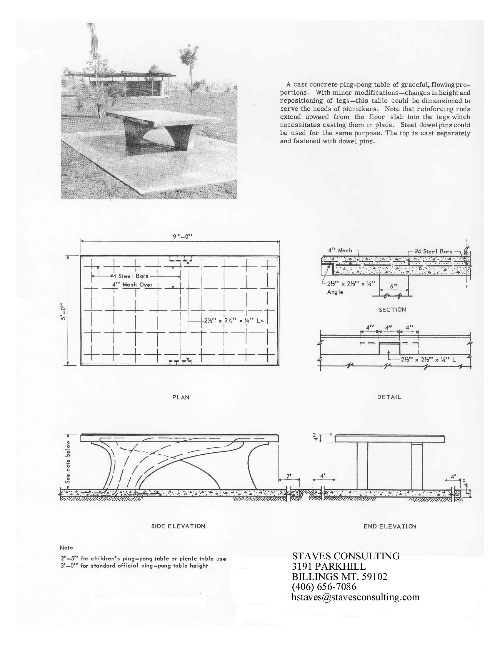 ping pong table plans