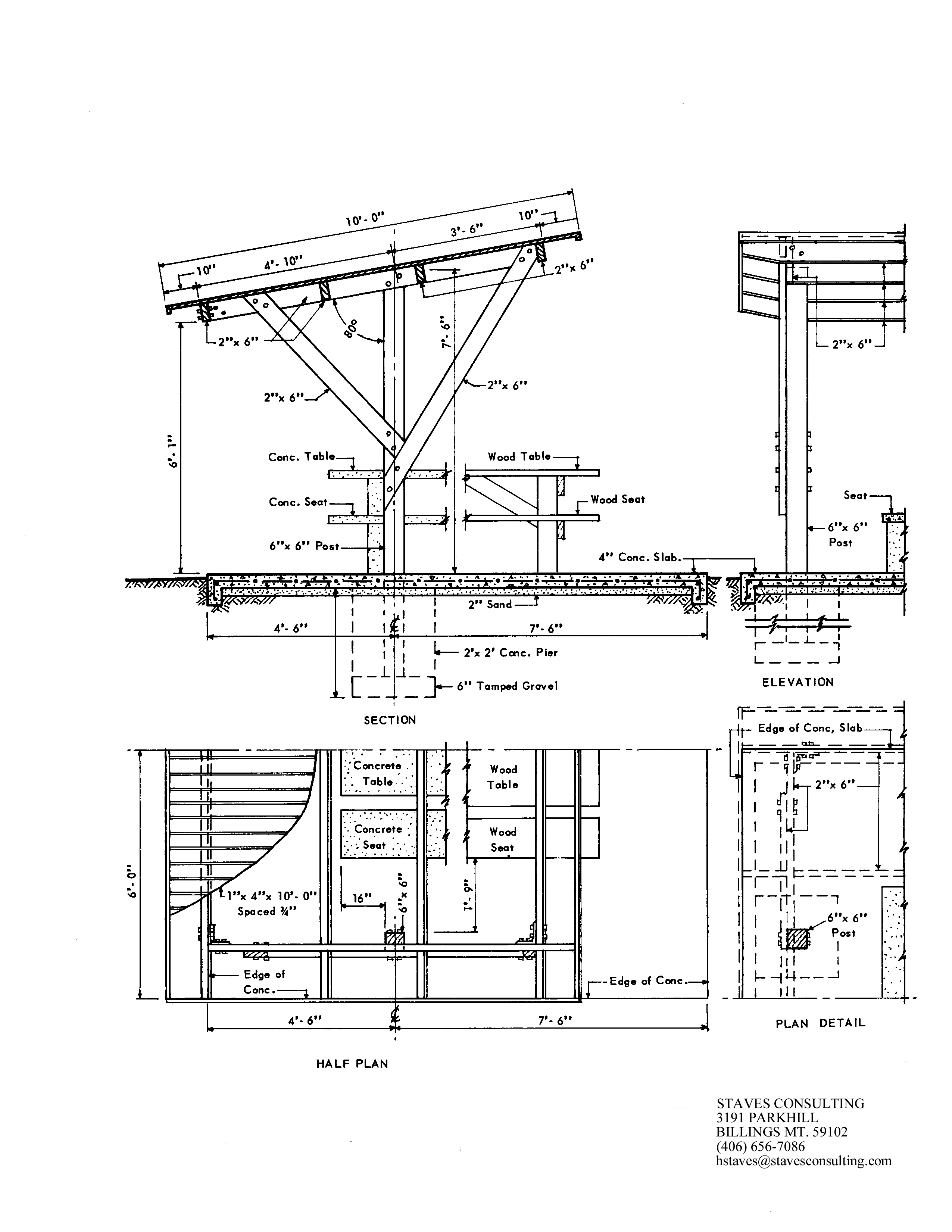 table shelter plans